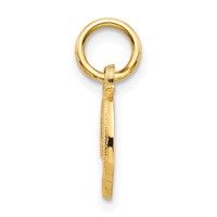 10K Yellow Gold Small Script Initial D Charm view 2