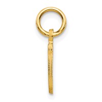 10K Yellow Gold Small Script Initial G Charm view 2