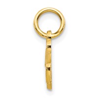 10K Yellow Gold Small Script Initial K Charm view 2