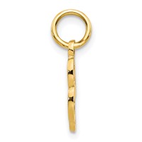 10K Yellow Gold Small Script Initial L Charm view 2