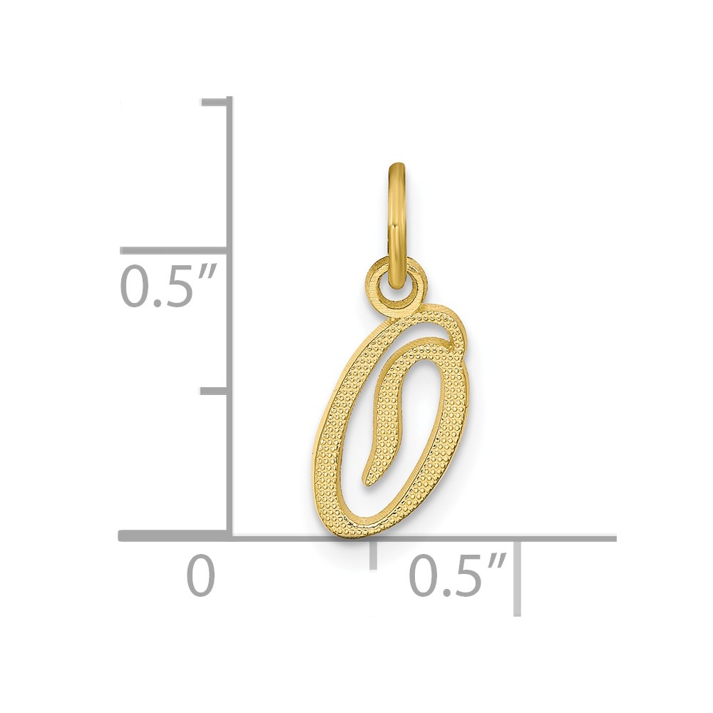10k Initial O Charm (10C763O)