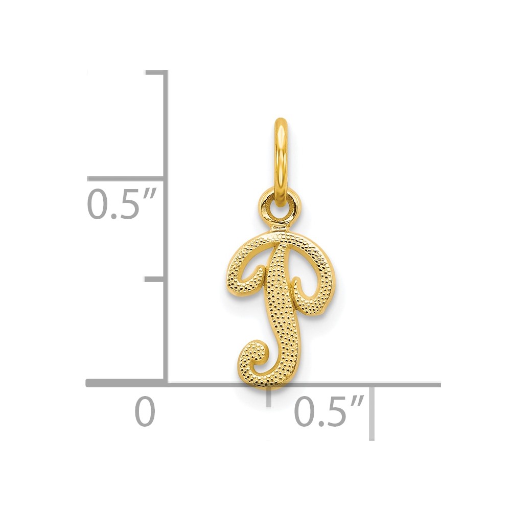 10k Initial P Charm (10C763P)