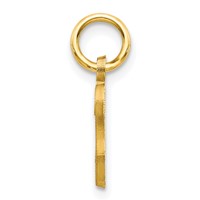 10K Yellow Gold Small Script Initial S Charm view 2