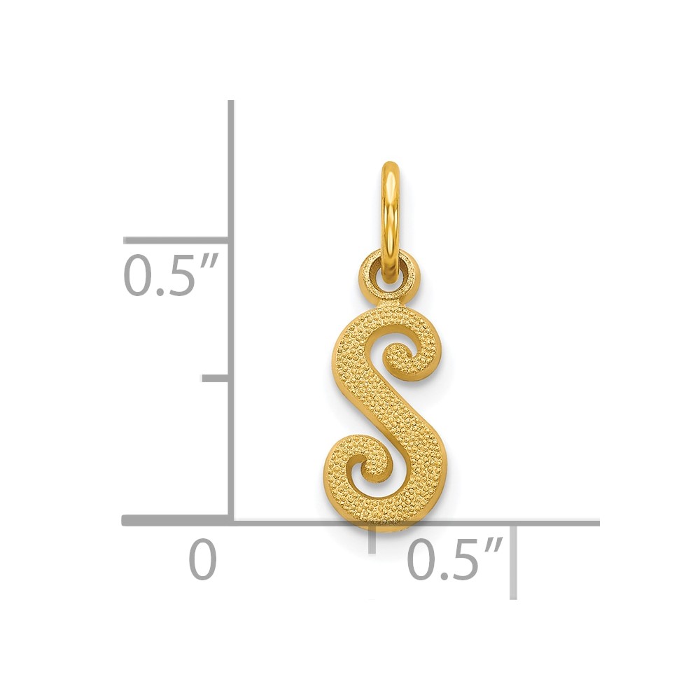 10k Initial S Charm (10C763S)