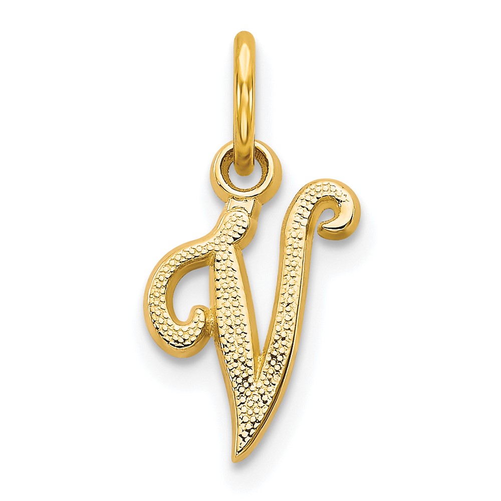 10k Initial V Charm (10C763V)