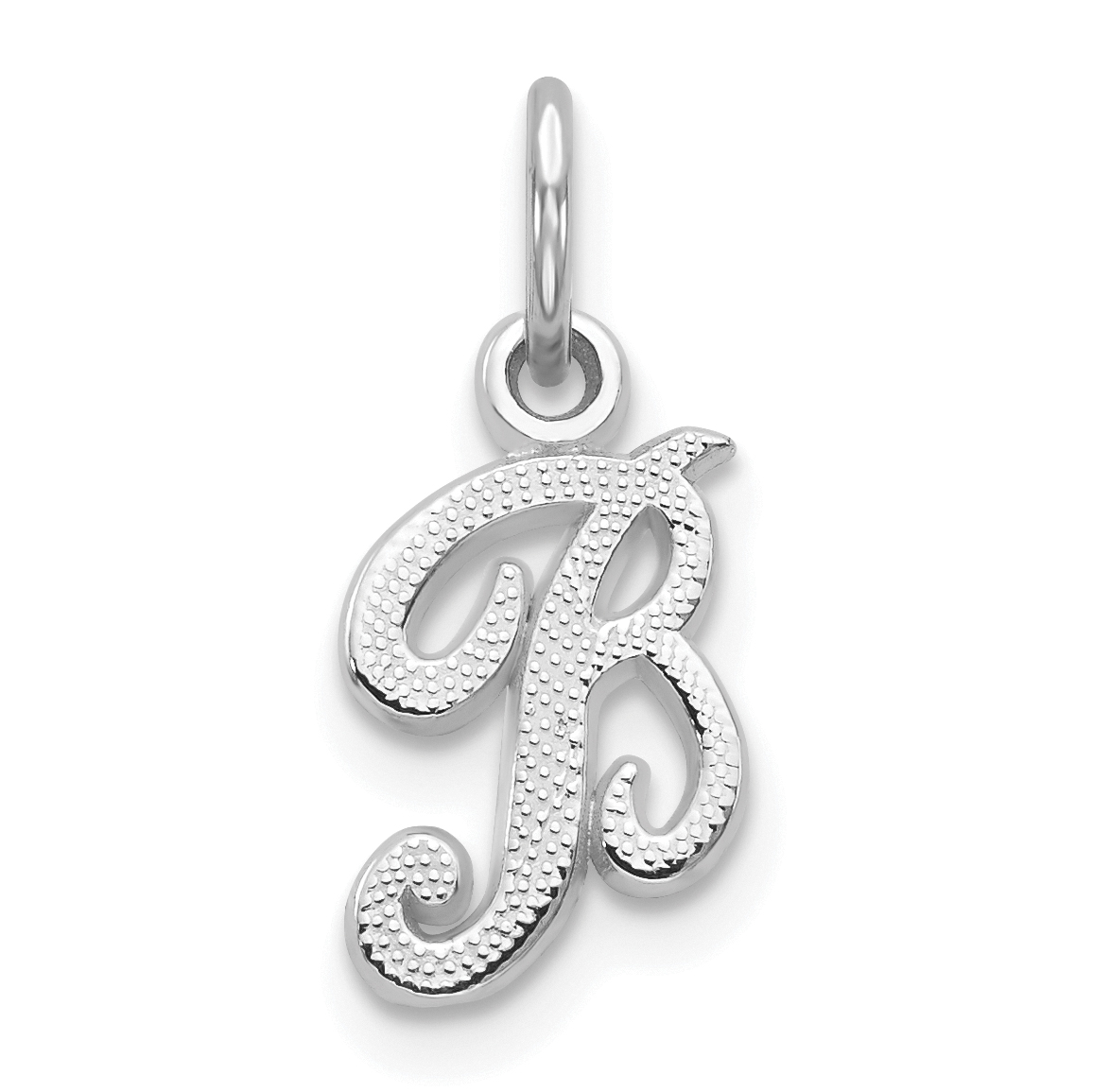 10k White Gold Initial B Charm (10C763WB)