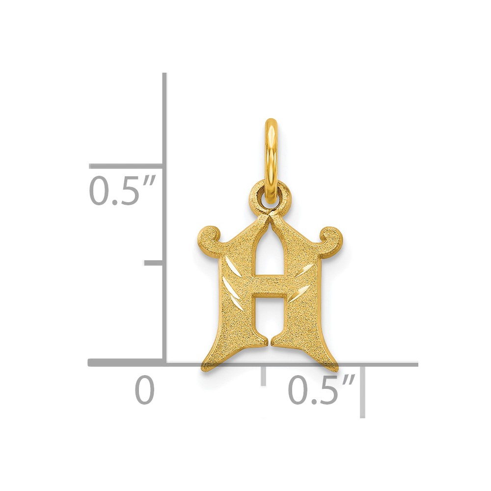 10k Initial H Charm (10C764H)