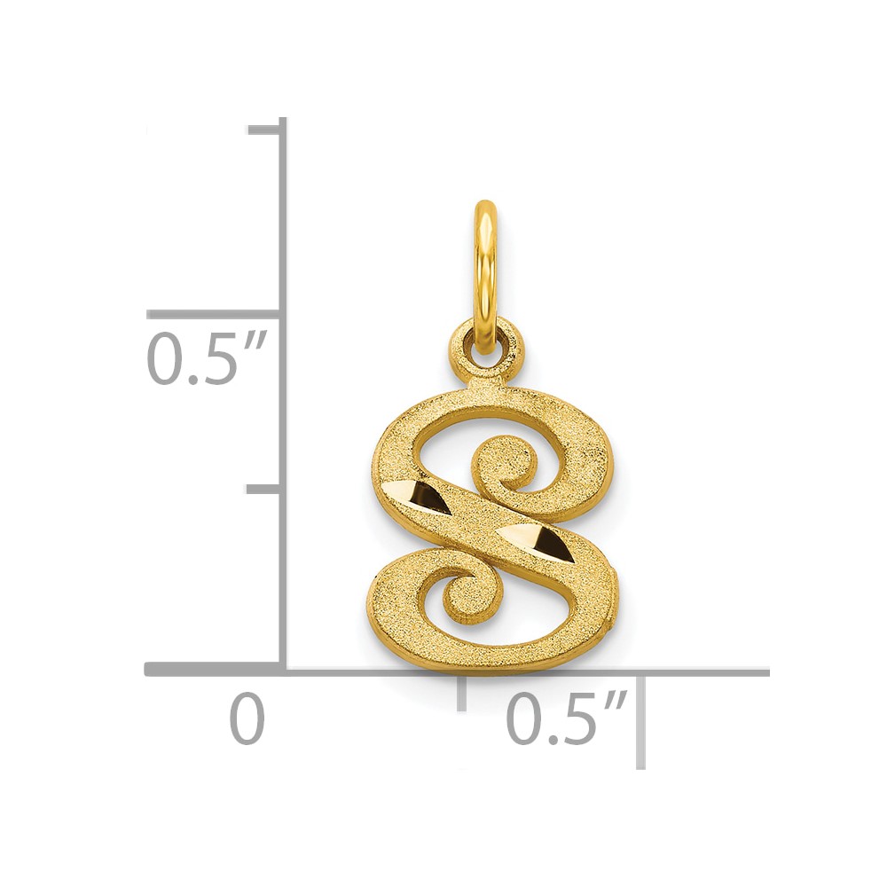 10k Initial S Charm (10C764S)