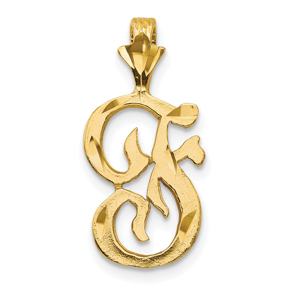 10k Initial F Pendant (10C767F)