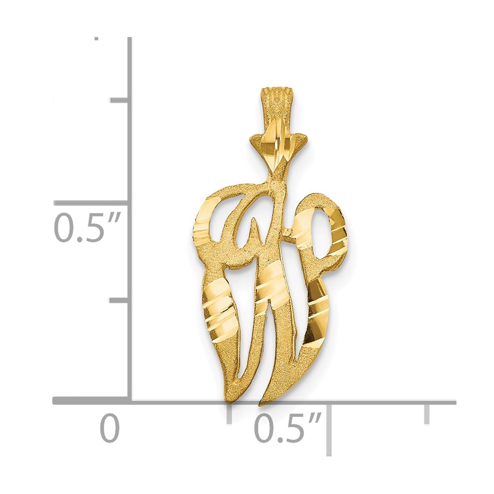 10k Initial W Pendant (10C767W)