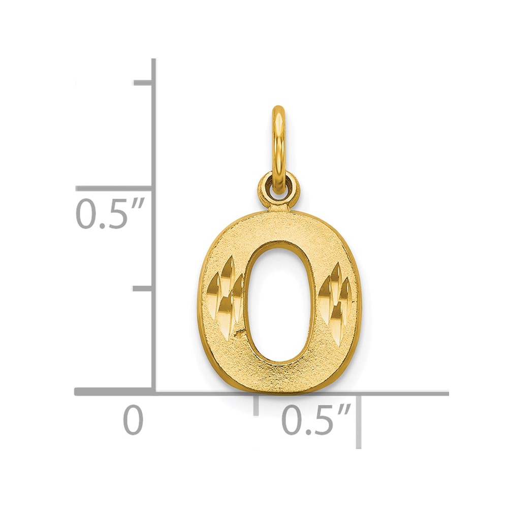 10k Initial O Charm (10C768O)