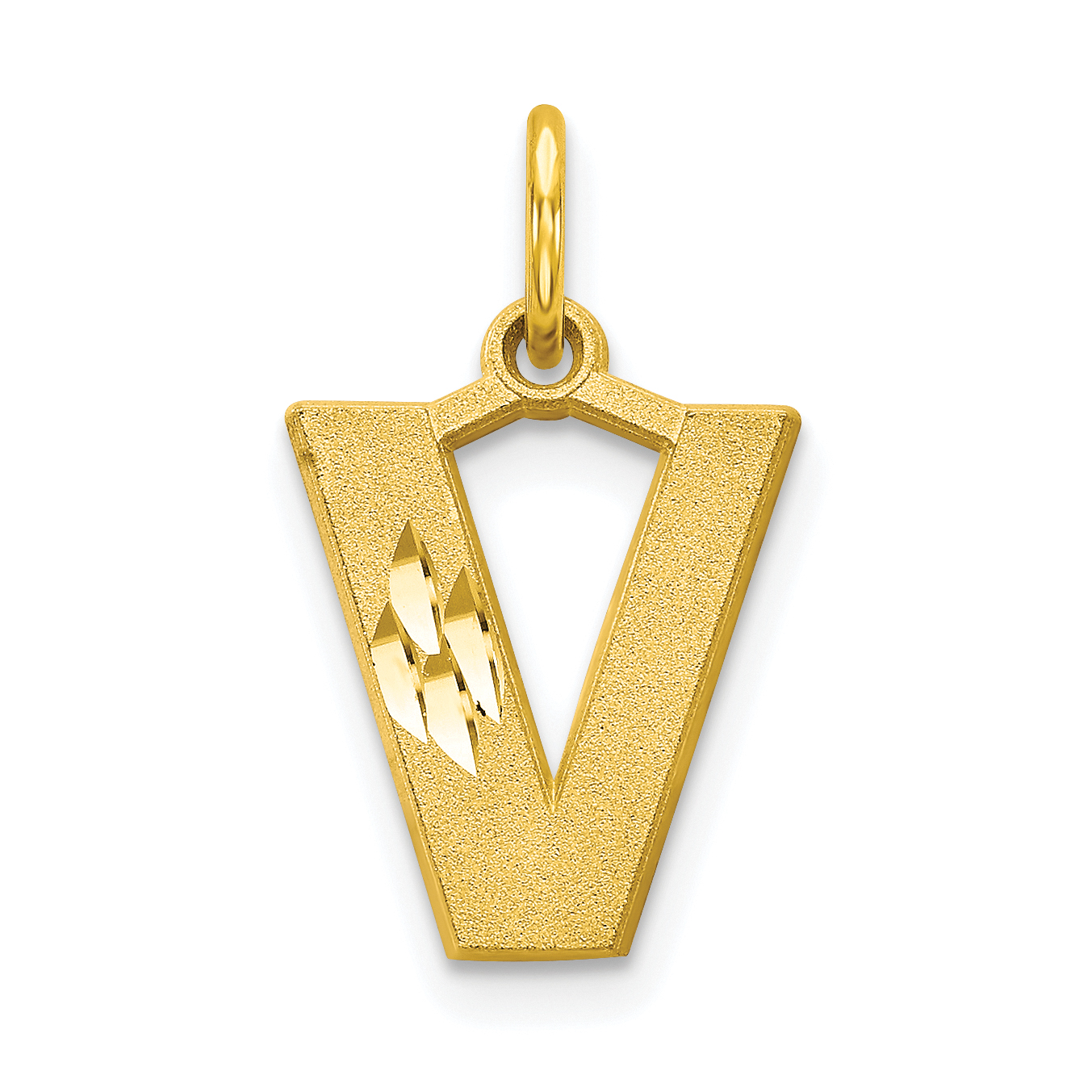 10k Initial V Charm (10C768V)