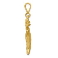 10K Yellow Gold Diamond-cut Moose Charm view 2