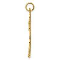 10K Yellow Gold Large Cut-out Giraffe Charm view 2