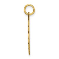 10K Yellow Gold Cut-out Hockey Mask Charm view 2