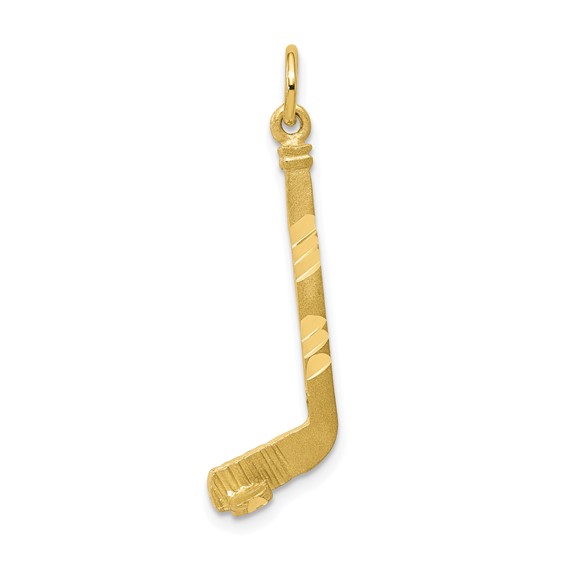 Gold Polished Hockey Pendants
