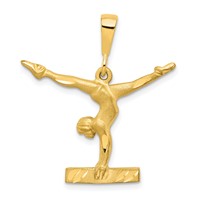 10K Solid Gymnast Charm view 1