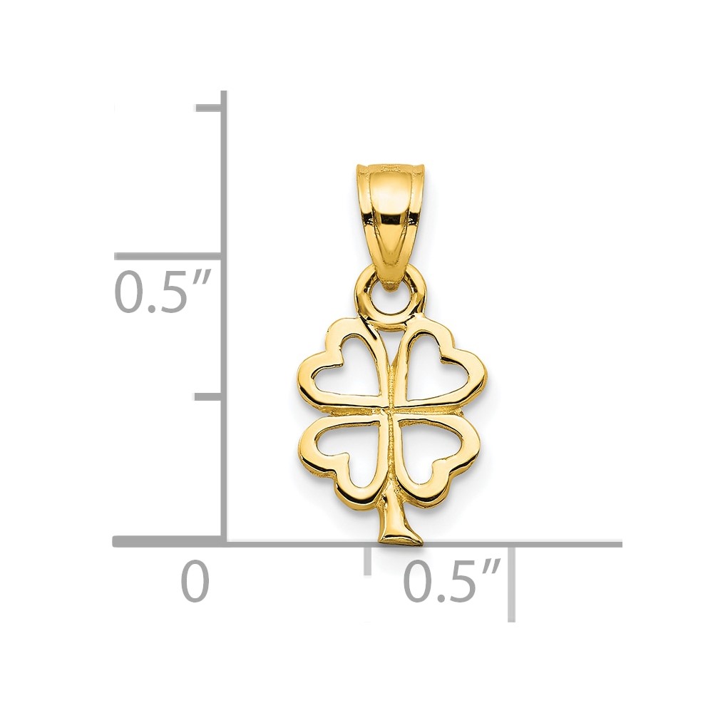 10k Four Leaf Clover Charm (10C984)