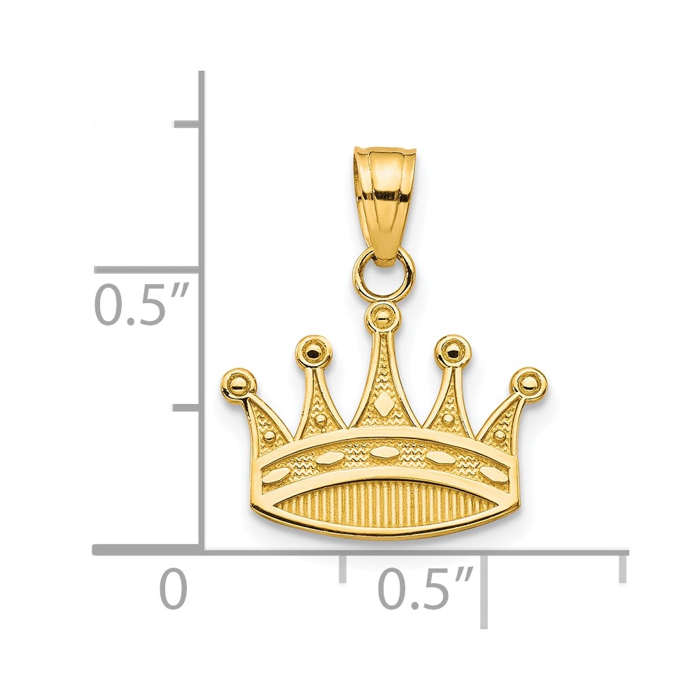 10k Crown Charm (10C988)