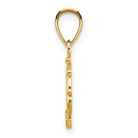 10K Yellow Gold Crown Charm view 2