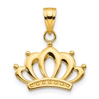 10K Yellow Gold Crown Charm view 1