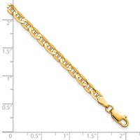 10K 3.75mm Yellow Gold Concave Anchor Chain view 5