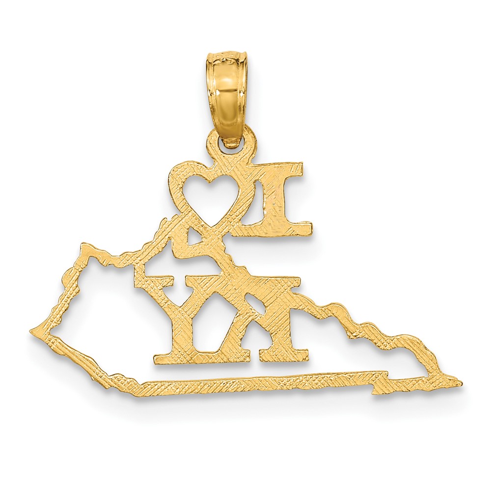 10K Solid Kentucky State Pendant (10D1164)