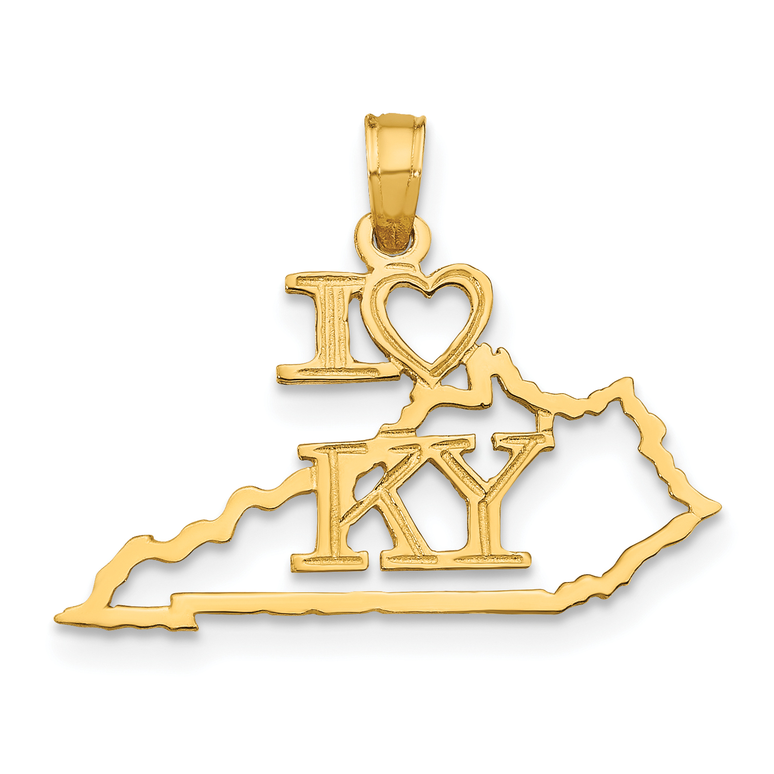 10K Solid Kentucky State Pendant (10D1164)