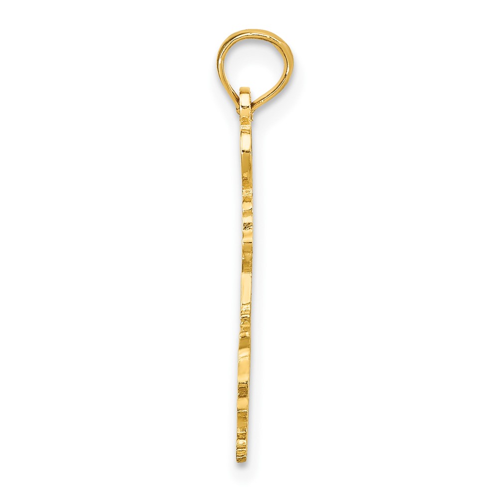 10K Solid Louisiana State Pendant (10D1165)