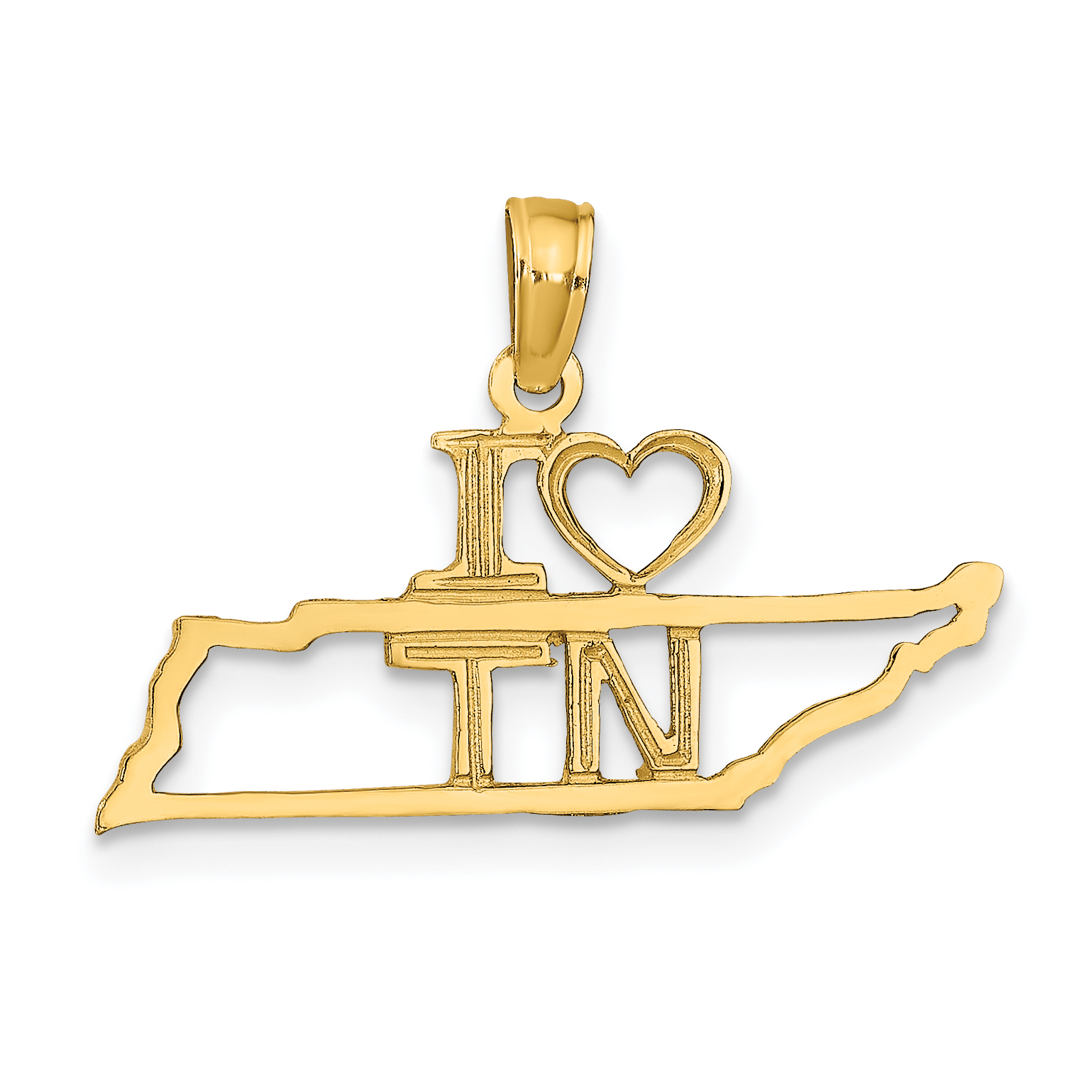 10K Solid Tennessee State Pendant (10D1189)