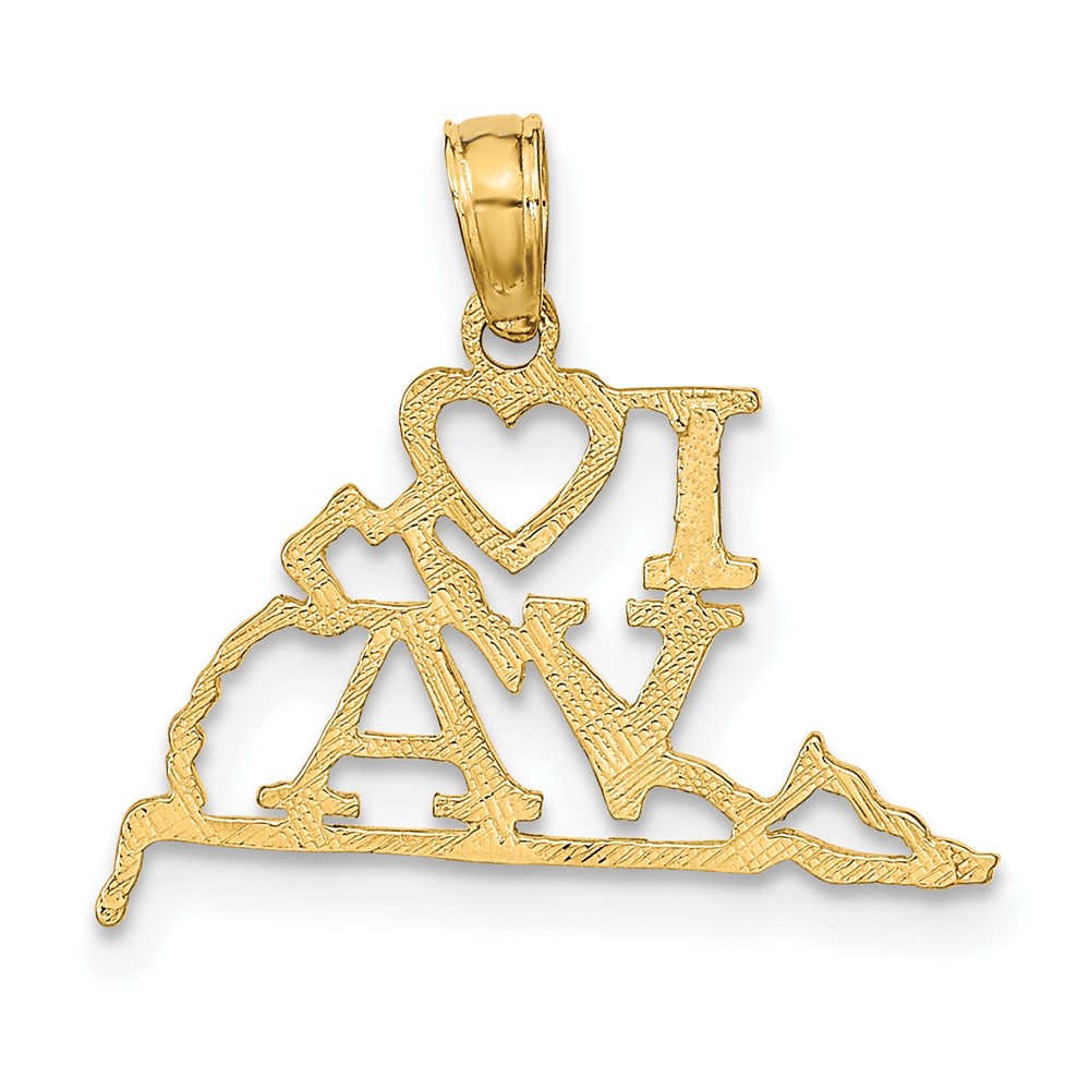 10K Solid Virginia State Pendant (10D1192)