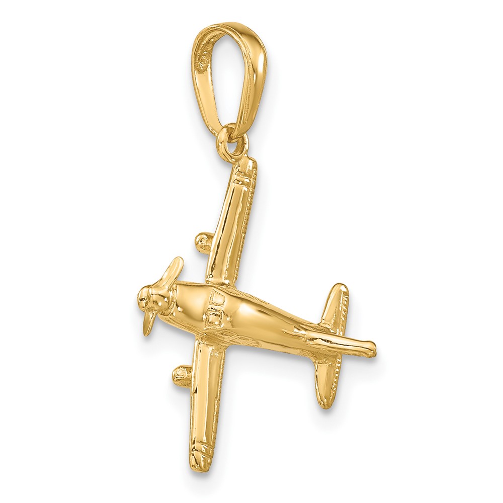 10k 3-D Low-Wing Airplane Pendant (10D1225)