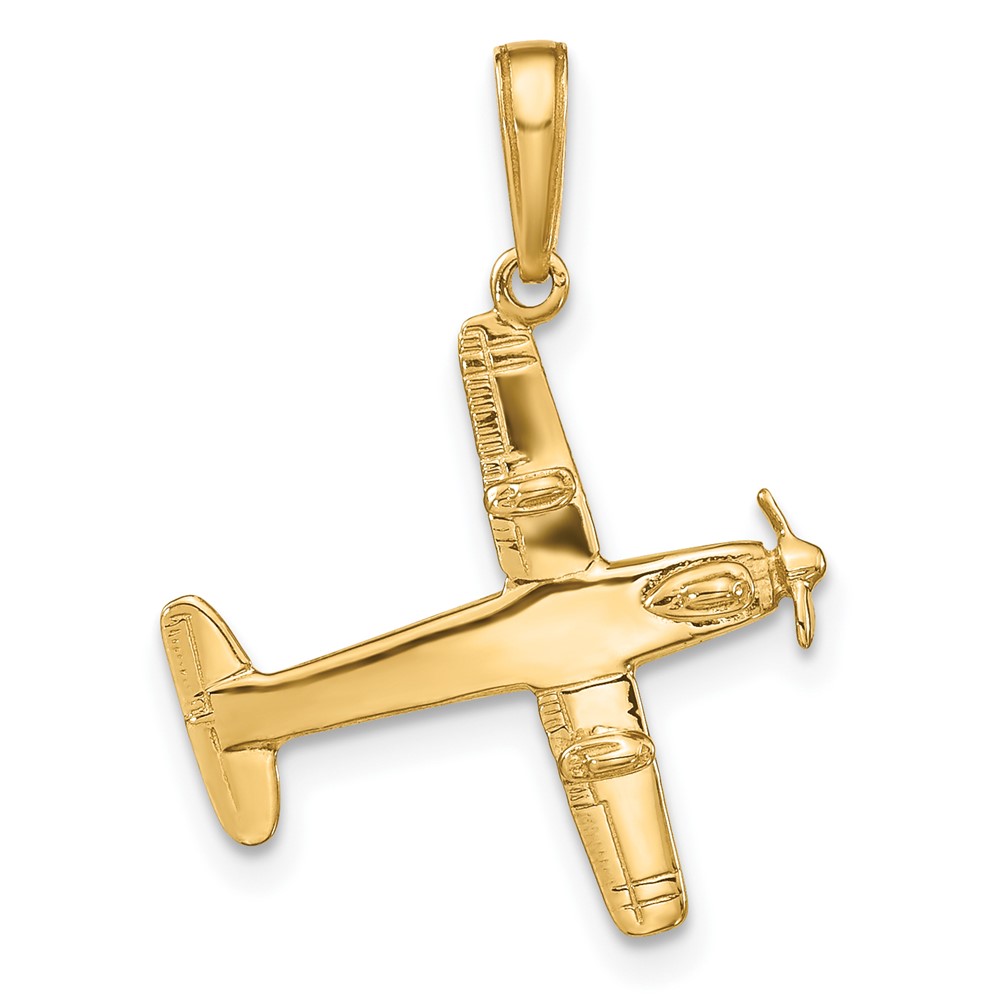 10k 3-D Low-Wing Airplane Pendant (10D1225)