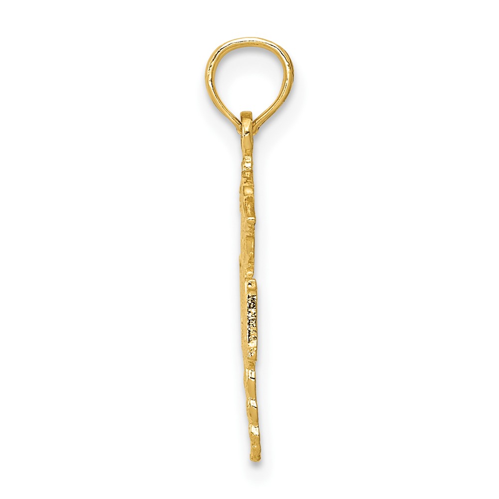 10K RN Caduceus Pendant (10D1235)