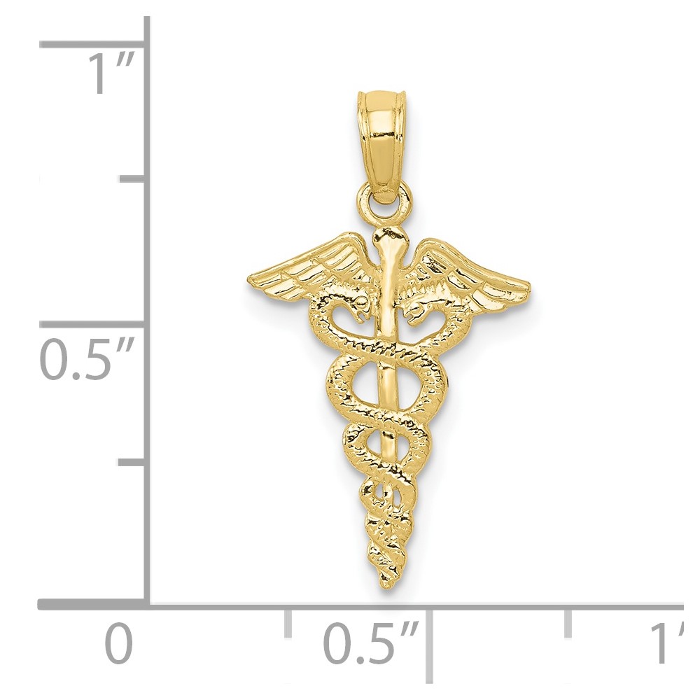 10k Caduceus Pendant (10D1236)