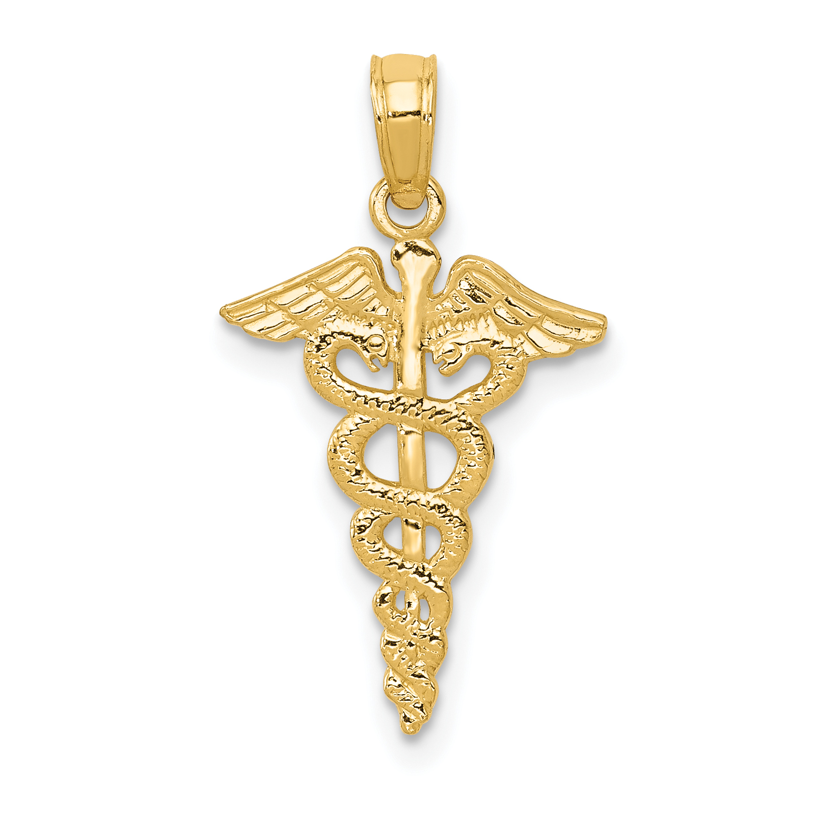 10k Caduceus Pendant (10D1236)
