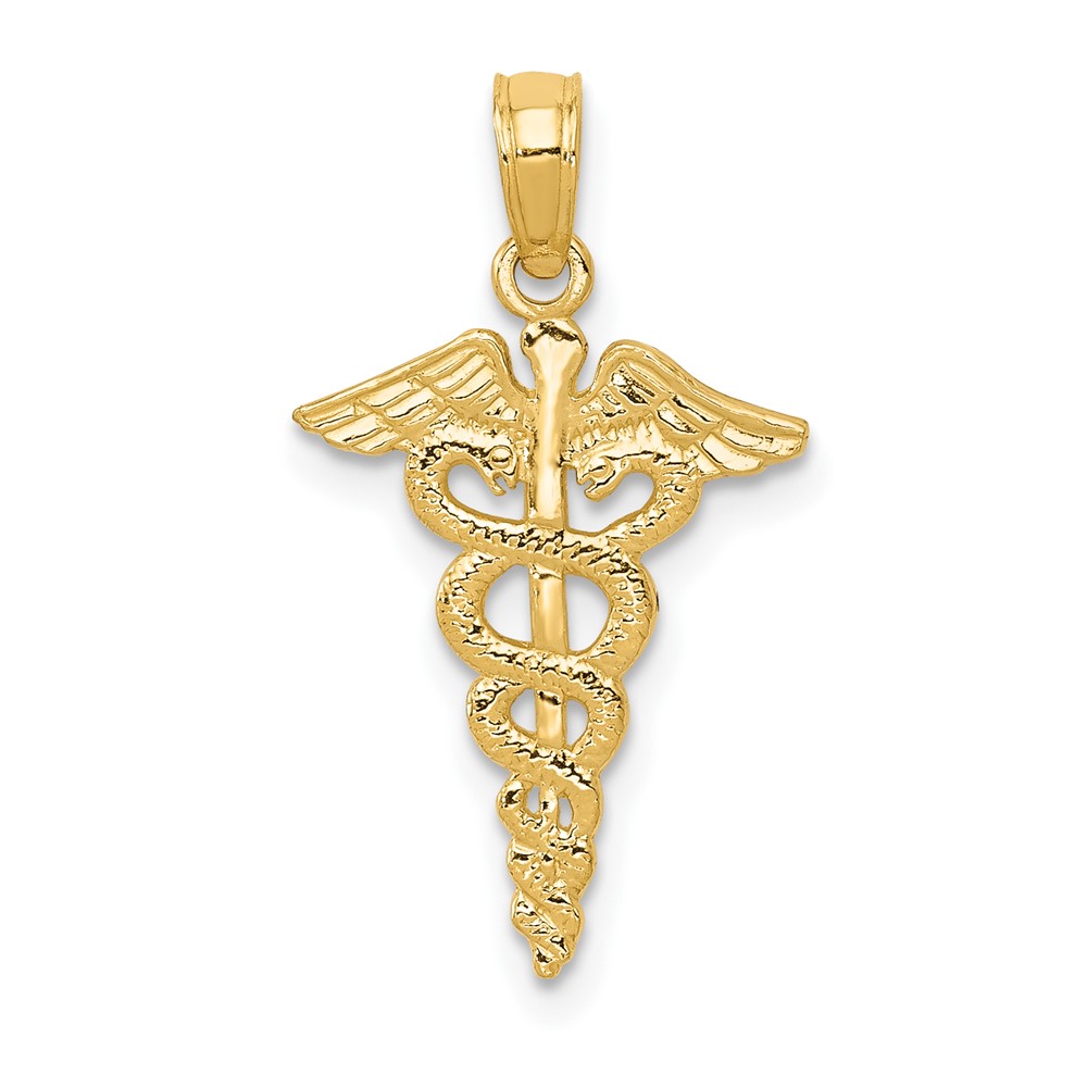 10k Caduceus Pendant (10D1236)