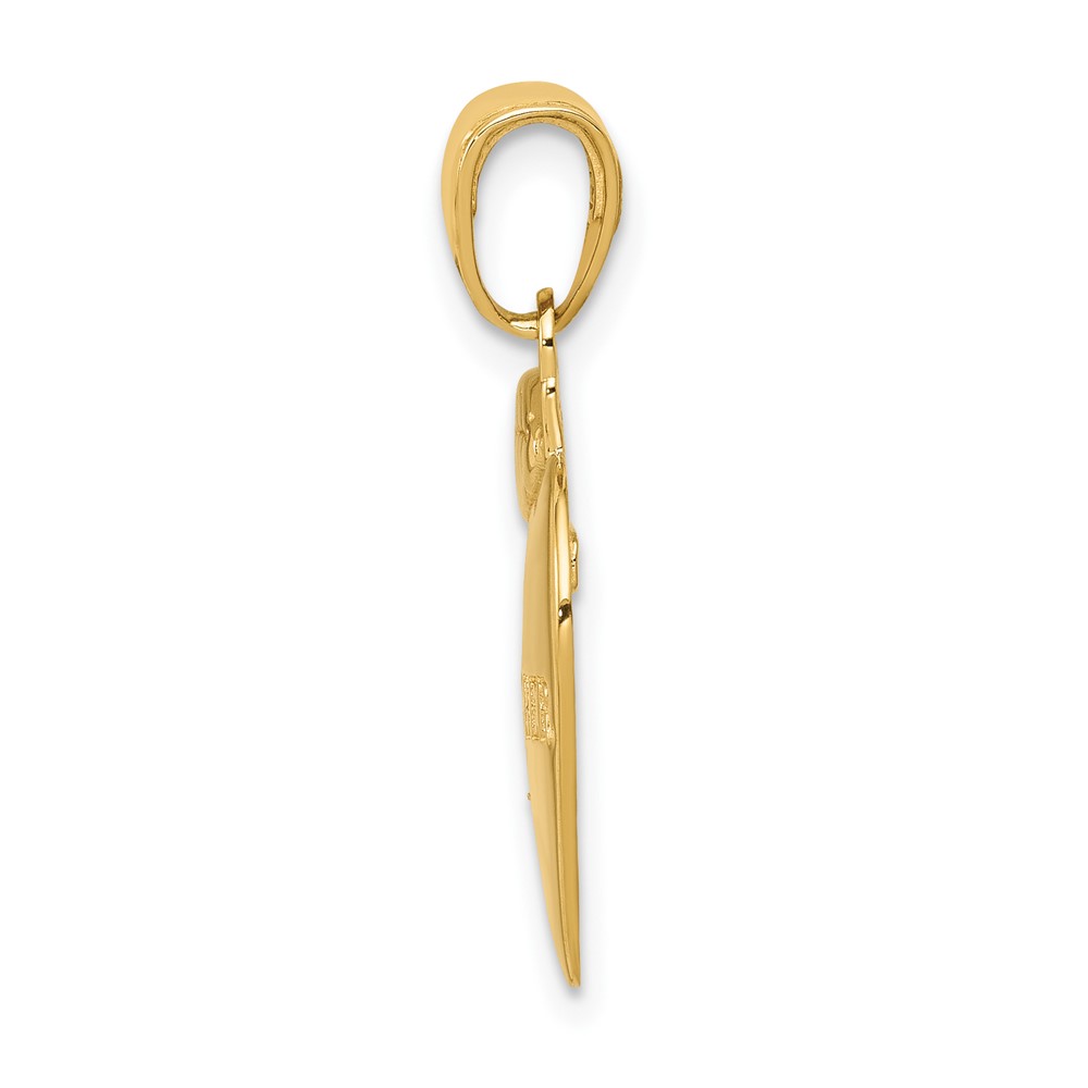 10k #1 Teacher Apple Pendant (10D1247)