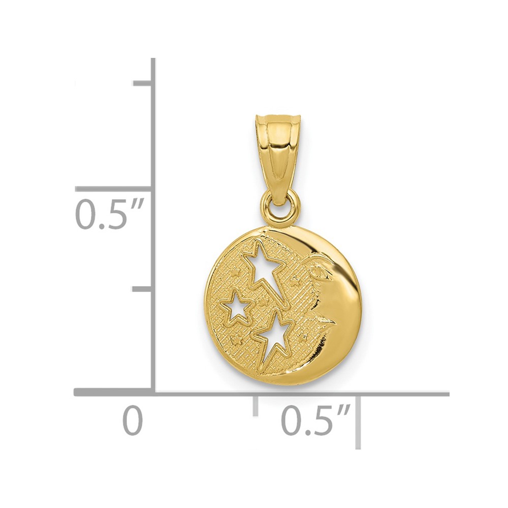 10k Moon & Stars Pendant (10D1261)