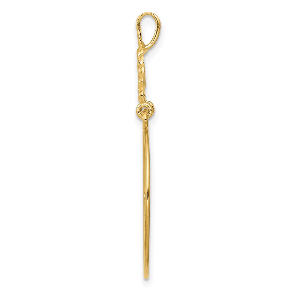 10k Polished 5-Heart Charm Holder (10D1311)