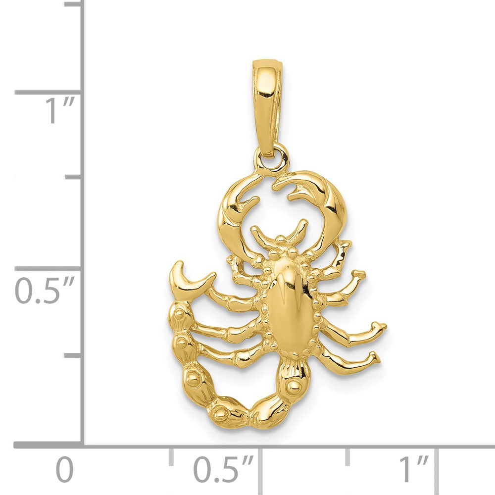 10K Scorpion Pendant (10D1330)