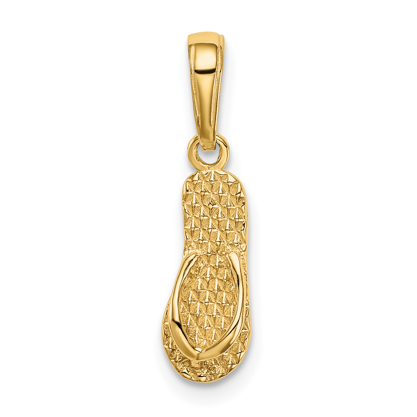 10K 3-D Hawaii Flip-Flop Pendant (10D1366)