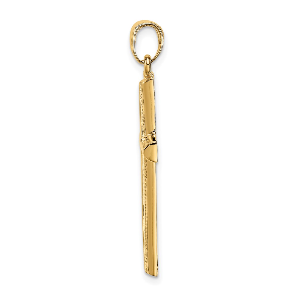 10K Polished Cross Pendant (10D1606)