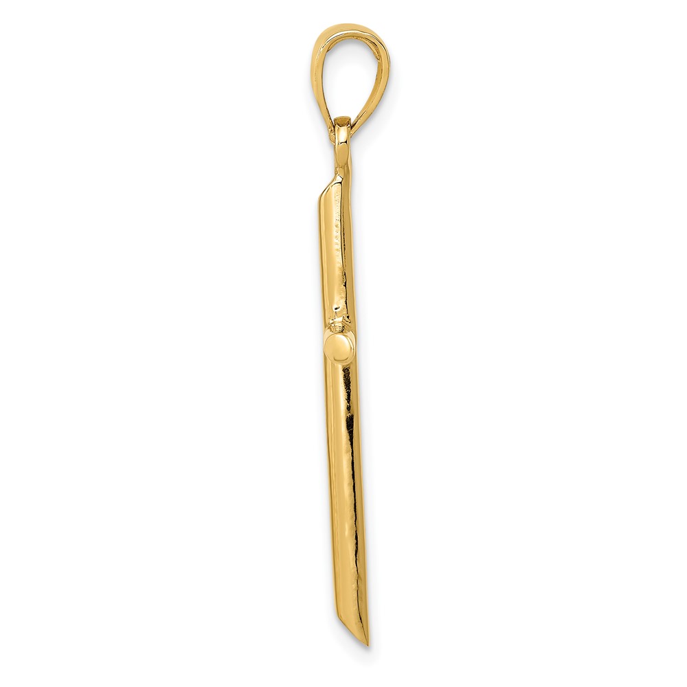 10k Tubular Cross Pendant (10D1660)