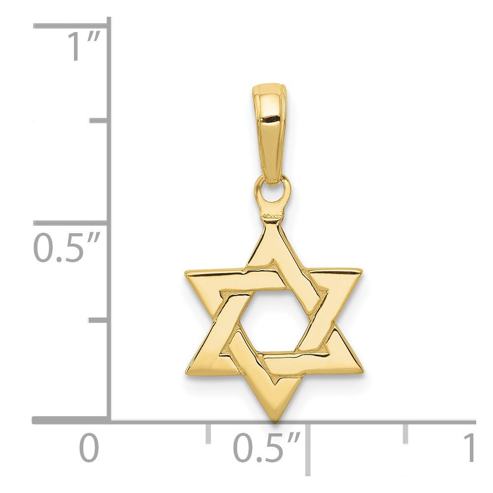 10k Polished Star of David Pendant (10D1691)