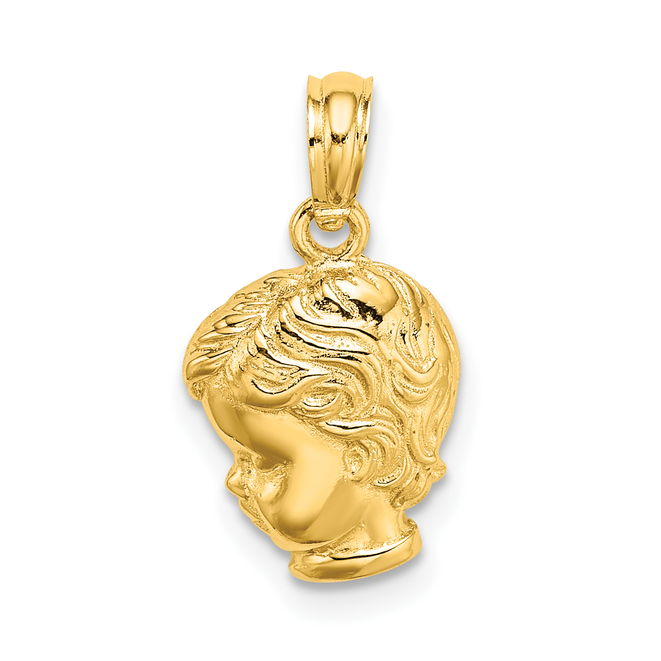 10k Boy Head Charm (10D1718)