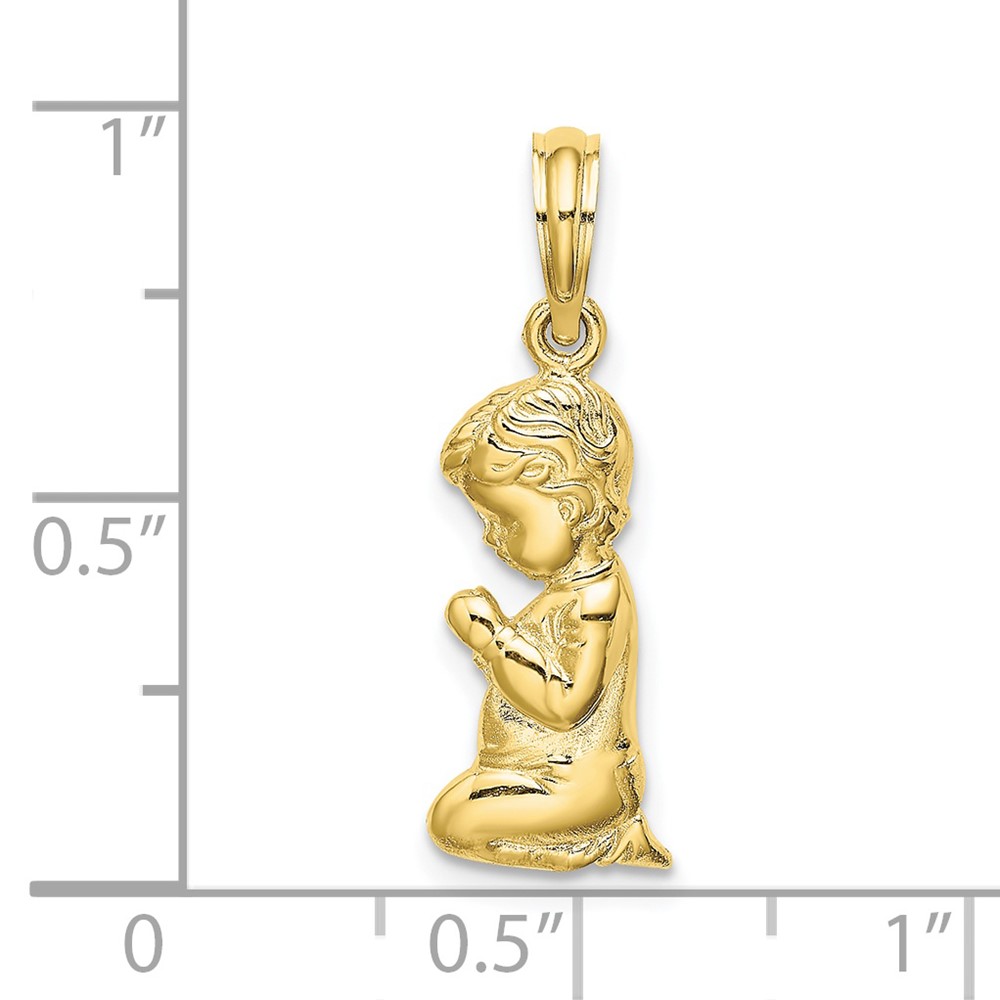 10k Praying Boy Charm (10D1722)
