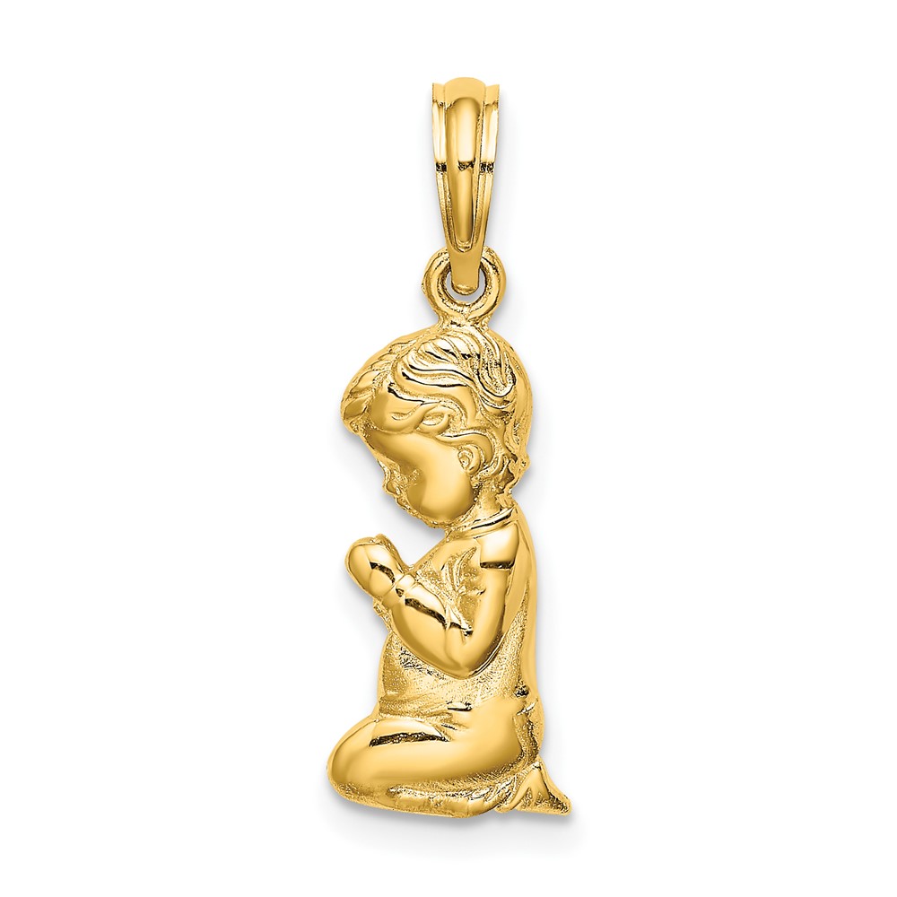 10k Praying Boy Charm (10D1722)