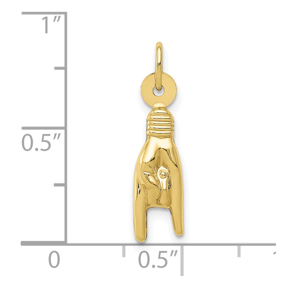 10k Rock On Sign Charm (10D2919)