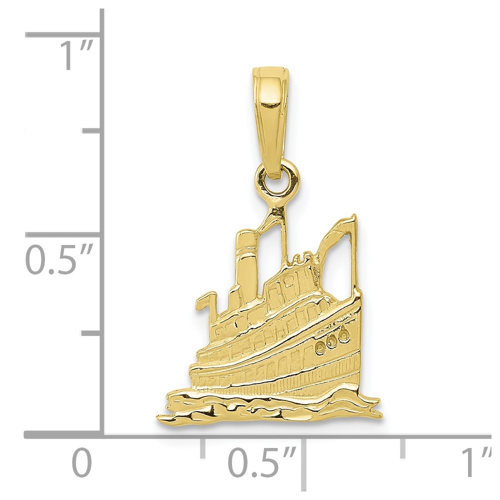 10K Cruise Ship Pendant (10D2966)